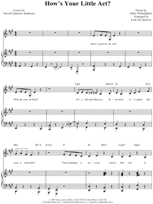 How's Your Little Act?