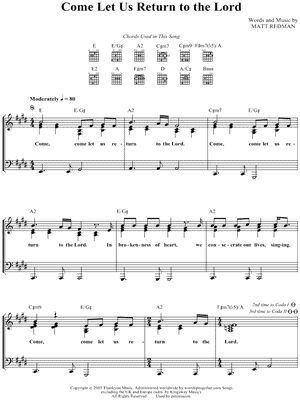 Come Let Us Return To the Lord