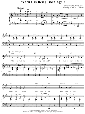 When I'm Being Born Again