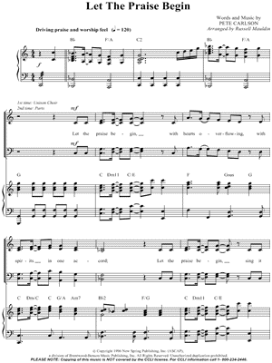 Let the Praise Begin