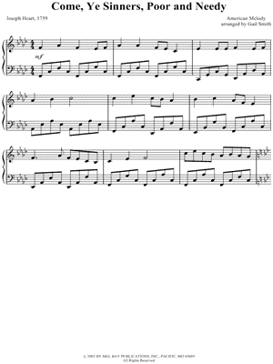 Come, Ye Sinners, Poor and Needy