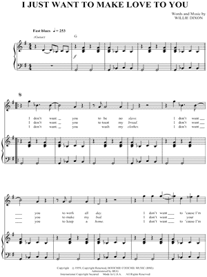 I Just Want to Make Love to You