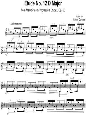 Etude No.12 in D Major