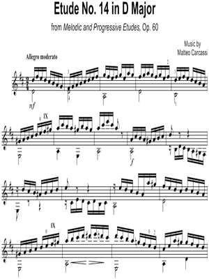 Etude No.14 in D Major