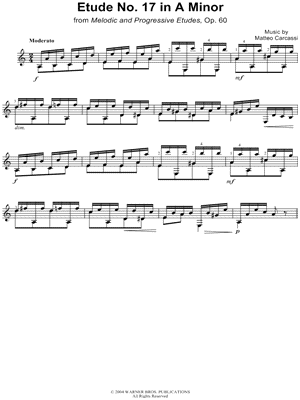 Etude No.17 in A Minor