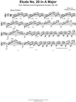 Etude No.20 in A Major