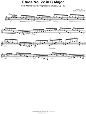 Etude No.22 in C Major