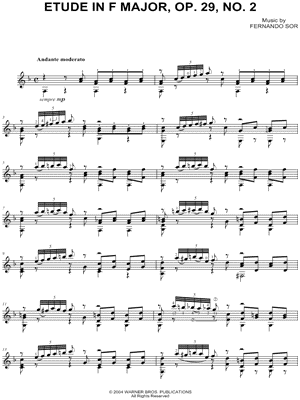 Etude in F Major, Op. 29, No. 2