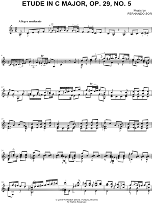 Etude in C Major, Op. 29, No. 5