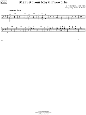 Menuet From Royal Fireworks