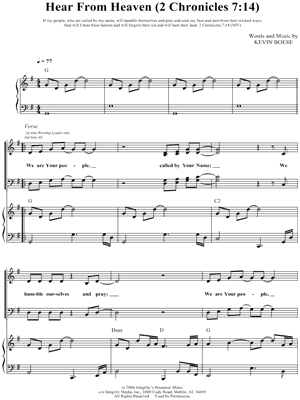 Hear From Heaven (2 Chronicles 7:14)