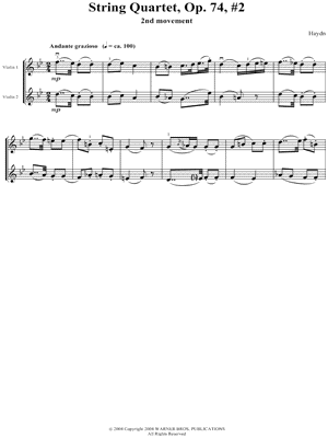 String Quartet, Op. 74, #2