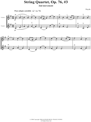 String Quartet, Op. 76, #3