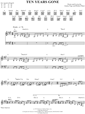 Ten Years Gone