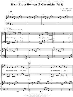 Hear From Heaven (2 Chronicles 7:14)