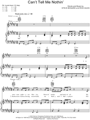 Can't Tell Me Nothin'