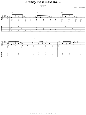 Steady Bass Solo No. 2