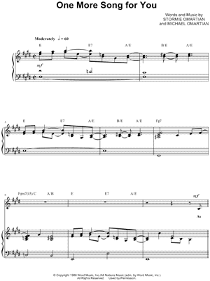 One More Song for You