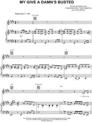 My Give a Damn's Busted