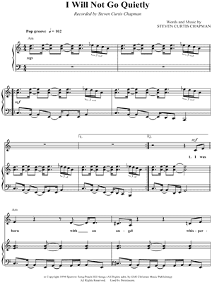 I Will Not Go Quietly