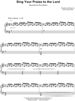 Sing Your Praise To the Lord