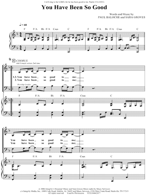 You Have Been So Good