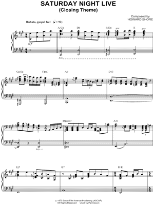 Saturday Night Live (Closing Theme)