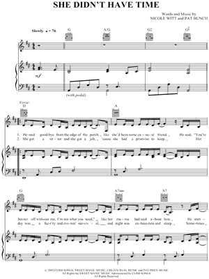 She Didn't Have Time