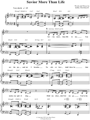 Savior More Than Life