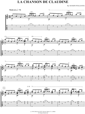 La Chanson De Claudine