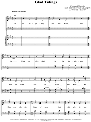 Glad Tidings
