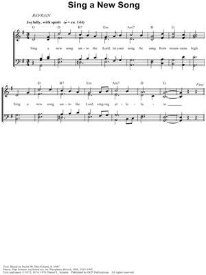 Sing a New Song