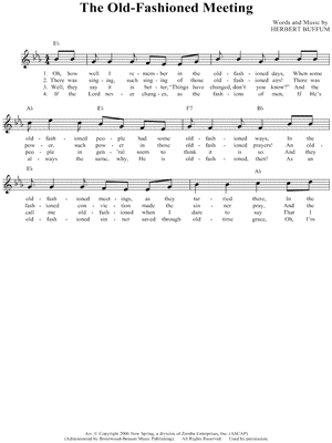 The Old-Fashioned Meeting