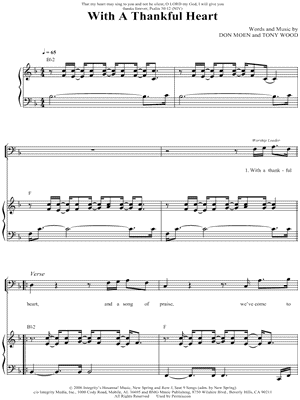 With a Thankful Heart