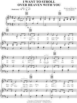 I Want to Stroll Over Heaven With You