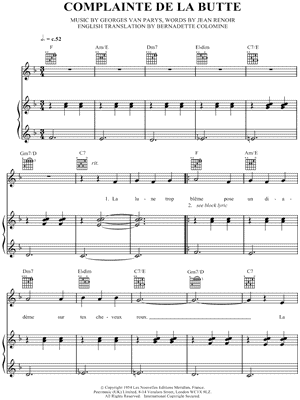 Complainte De La Butte