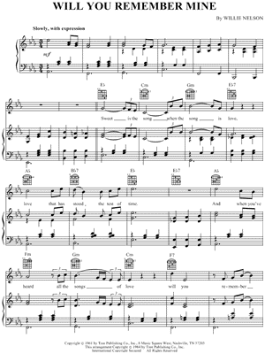 Will You Remember Mine