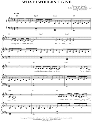 What I Wouldn't Give