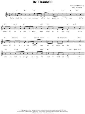 Be Thankful