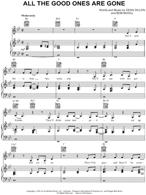 All the Good Ones Are Gone