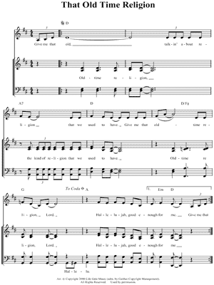 That Old Time Religion