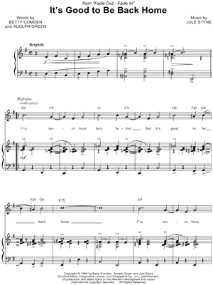 It's Good To Be Back Home