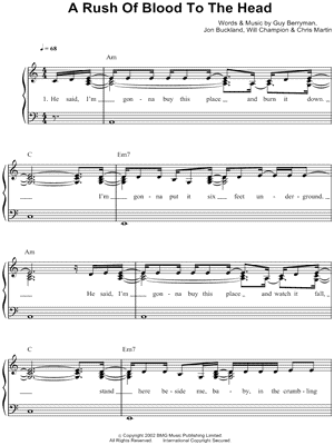 A Rush of Blood To the Head