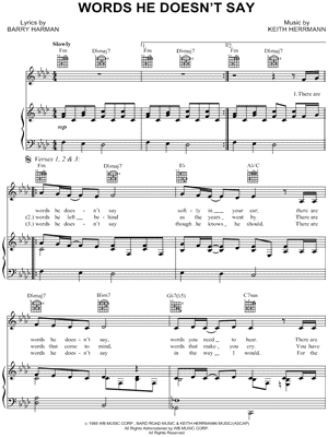 Words He Doesn't Say