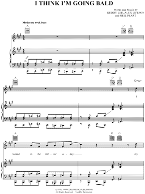 I Think I'm Going Bald