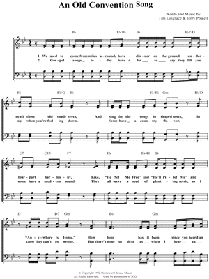 An Old Convention Song