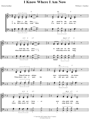 I Know Where I Am Now