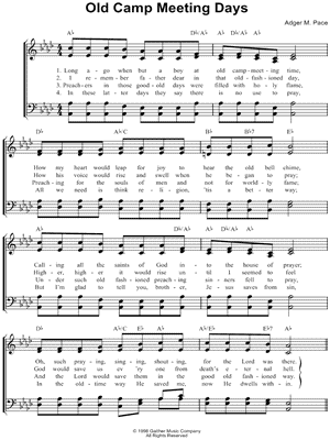 Old Camp Meeting Days