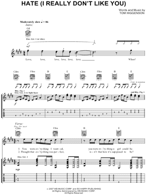 Hate (I Really Don't Like You)