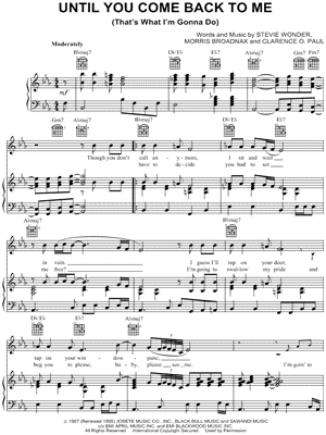 Until You Come Back To Me (That's What I'm Gonna Do)